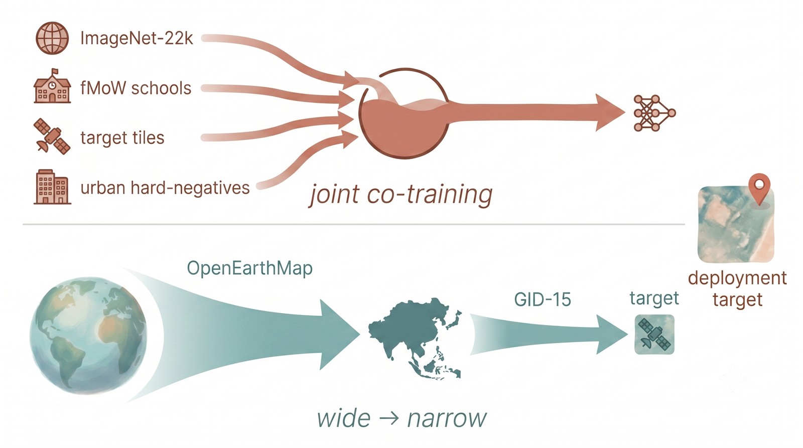 Two domain-adaptation strategies